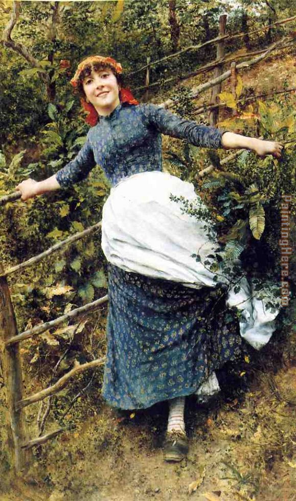 A Summer's Folly painting - Daniel Ridgway Knight A Summer's Folly art painting